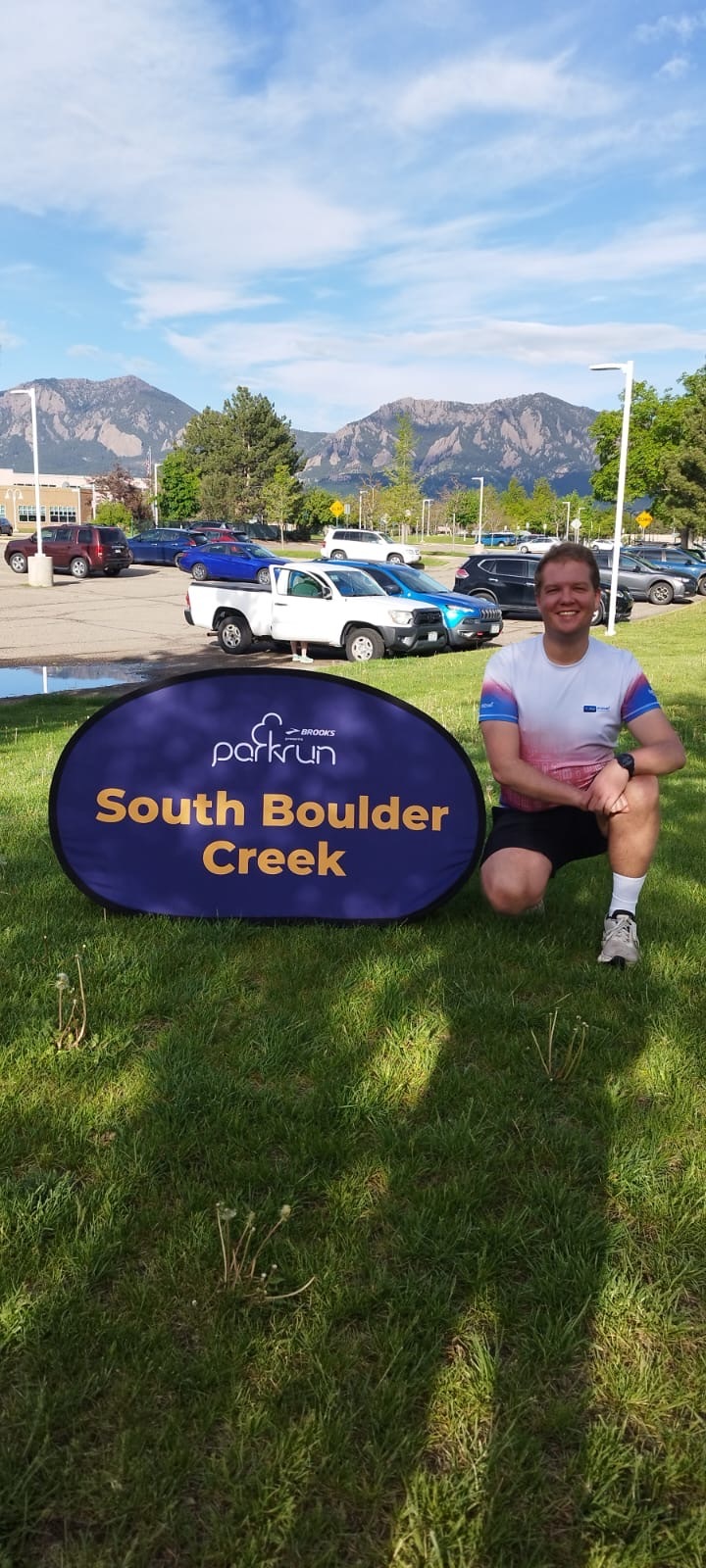 Stanisław at the South Boulder Parkrun.